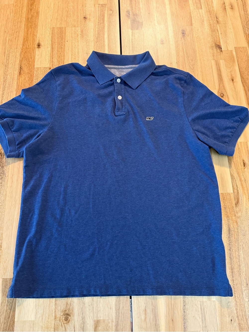 Vineyard Vines Men's Royal Blue Polo with Whale Emblem